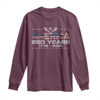 250th Anniversary USA Long Sleeve Shirt Vintage Eagle 250 Years American 1776 2026 US Flag