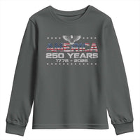 250th Anniversary USA Youth Sweatshirt Vintage Eagle 250 Years American 1776 2026 US Flag