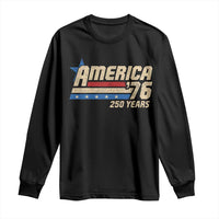 250th Anniversary USA Long Sleeve Shirt America Retro 250 Years 1776 2026