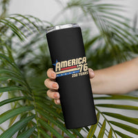 250th Anniversary USA Skinny Tumbler America Retro 250 Years 1776 2026