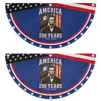 America 250 Years Abraham Lincoln Patriotic Fan Flag Retro Eagle 250th Anniversary USA Flag 1776 2026