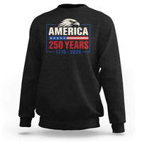 250 Anniversary USA Sweatshirt Retro Eagle 250 Years Of Freedom 1776 2026