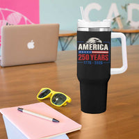 250 Anniversary USA Tumbler With Handle Retro Eagle 250 Years Of Freedom 1776 2026