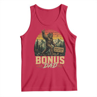 Bigfoot Bonus Dad Tank Top Retro Stepdad Fathers Day Gifts