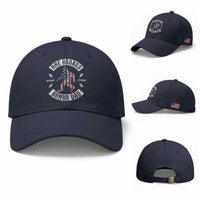 One Badass Bonus Dad Baseball Cap Vintage Bigfoot Stepdad Birthday Step Dad US Flag