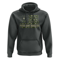 Proud Army Bonus Dad Hoodie Vintage Stepdad Birthday Step Dad Camo US Flag