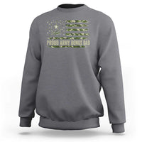 Proud Army Bonus Dad Sweatshirt Vintage Stepdad Birthday Step Dad Camo US Flag