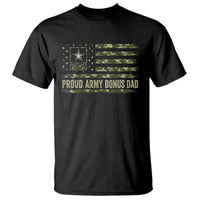 Proud Army Bonus Dad T Shirt Vintage Stepdad Birthday Step Dad Camo US Flag