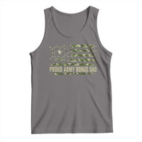 Proud Army Bonus Dad Tank Top Vintage Stepdad Birthday Step Dad Camo US Flag
