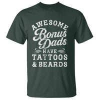 Funny Stepdad T Shirt Awesome Bonus Dads Have Tattoos And Beards