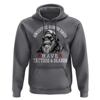 Funny Bigfoot Stepdad Hoodie Awesome Bonus Dads Have Tattoos And Beards