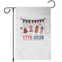 250th Anniversary USA Garden Flag Patriotic Watermelon Hotdog Firework 250 Years American 1776 2026 250th 4th July