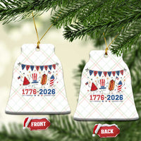 250th Anniversary USA Ceramic Ornament Patriotic Watermelon Hotdog Firework 250 Years American 1776 2026 250th 4th July