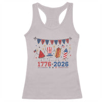 250th Anniversary USA Racerback Tank Top Patriotic Watermelon Hotdog Firework 250 Years American 1776 2026 250th 4th July