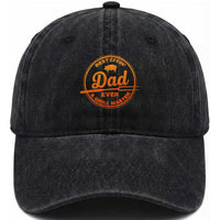 Best Effin Dad Ever And Grill Master Washed Cotton Baseball Cap Funny Grilling BBQ Sarcastic