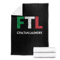 Gym Tan Laundry GTL Italian Flag Throw Blanket - Wonder Print Shop
