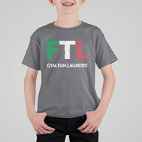 Gym Tan Laundry GTL Italian Flag T Shirt For Kid - Wonder Print Shop