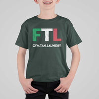 Gym Tan Laundry GTL Italian Flag T Shirt For Kid - Wonder Print Shop