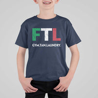 Gym Tan Laundry GTL Italian Flag T Shirt For Kid - Wonder Print Shop