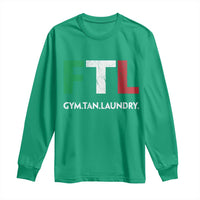 Gym Tan Laundry GTL Italian Flag Long Sleeve Shirt - Wonder Print Shop