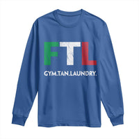 Gym Tan Laundry GTL Italian Flag Long Sleeve Shirt - Wonder Print Shop