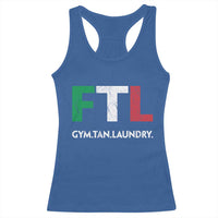 Gym Tan Laundry GTL Italian Flag Racerback Tank Top - Wonder Print Shop