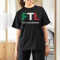 Gym Tan Laundry GTL Italian Flag T Shirt For Women - Wonder Print Shop