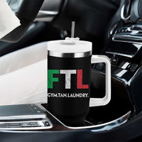 Gym Tan Laundry GTL Italian Flag Tumbler With Handle - Wonder Print Shop