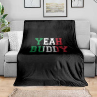 Yeah Buddy Italian Flag Throw Blanket Vintage Retro - Wonder Print Shop