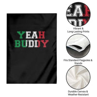 Yeah Buddy Italian Flag Garden Flag Vintage Retro - Wonder Print Shop