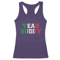 Yeah Buddy Italian Flag Racerback Tank Top Vintage Retro - Wonder Print Shop