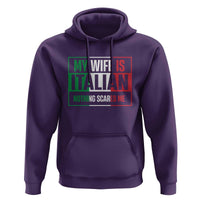 My Wife is Italian Nothing Scares Me Hoodie Funny Husband Italia Flag - Wonder Print Shop