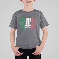 My Wife is Italian Nothing Scares Me T Shirt For Kid Funny Husband Italia Flag - Wonder Print Shop