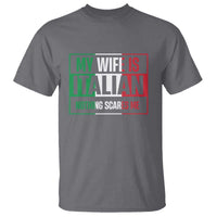 My Wife is Italian Nothing Scares Me T Shirt Funny Husband Italia Flag - Wonder Print Shop