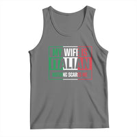 My Wife is Italian Nothing Scares Me Tank Top Funny Husband Italia Flag - Wonder Print Shop