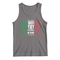 My Wife is Italian Nothing Scares Me Tank Top Funny Husband Italia Flag - Wonder Print Shop