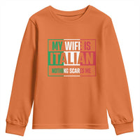 My Wife is Italian Nothing Scares Me Youth Sweatshirt Funny Husband Italia Flag - Wonder Print Shop