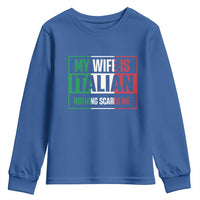 My Wife is Italian Nothing Scares Me Youth Sweatshirt Funny Husband Italia Flag - Wonder Print Shop
