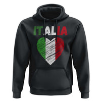 Italian Flag Heart Hoodie Retro Vintage Italia Graphic