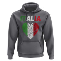 Italian Flag Heart Hoodie Retro Vintage Italia Graphic