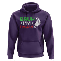 Bruh Im Italian Hoodie Italy Flag Italian Festival Funny Italian - Wonder Print Shop