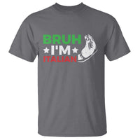 Bruh Im Italian T Shirt Italy Flag Italian Festival Funny Italian - Wonder Print Shop
