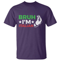 Bruh Im Italian T Shirt Italy Flag Italian Festival Funny Italian - Wonder Print Shop