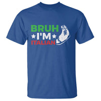 Bruh Im Italian T Shirt Italy Flag Italian Festival Funny Italian - Wonder Print Shop