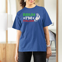 Bruh Im Italian T Shirt For Women Italy Flag Italian Festival Funny Italian - Wonder Print Shop