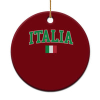 Vintage Italia Ceramic Ornament Print Retro Varsity Italian Apparel - Wonder Print Shop
