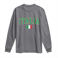 Vintage Italia Long Sleeve Shirt Print Retro Varsity Italian Apparel - Wonder Print Shop