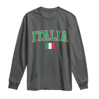 Vintage Italia Long Sleeve Shirt Print Retro Varsity Italian Apparel - Wonder Print Shop