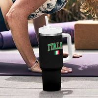 Vintage Italia Tumbler With Handle Print Retro Varsity Italian Apparel - Wonder Print Shop