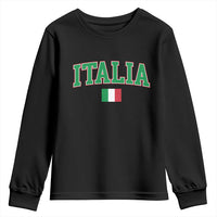 Vintage Italia Youth Sweatshirt Print Retro Varsity Italian Apparel - Wonder Print Shop